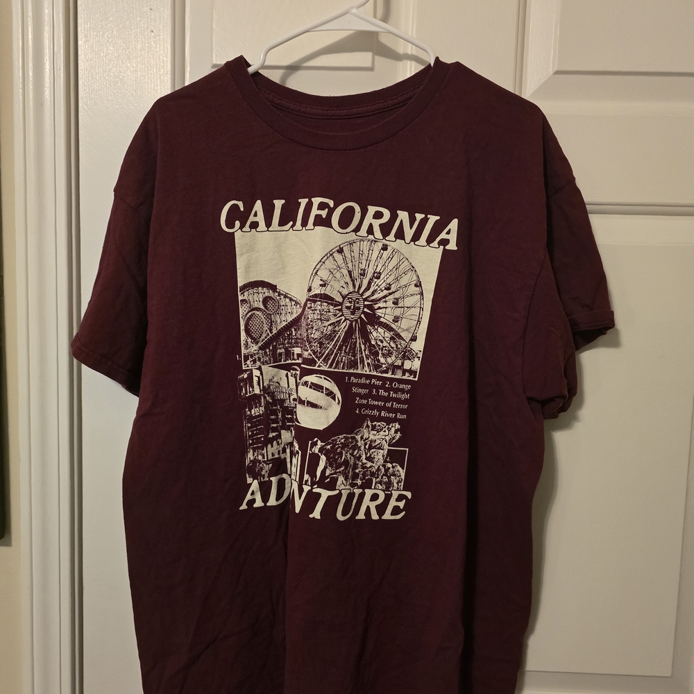 California Adventure Maroon T-Shirt